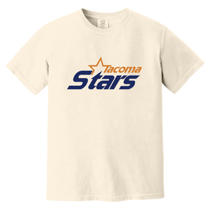 Tacoma Stars T-shirt Heavyweight MISL Soccer Team Fan Apparel Tee color Ivory