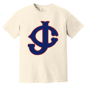 Jersey City Giants T-shirt Heavyweight Negro Leagues Baseball Team Fan Apparel Tee color Ivory