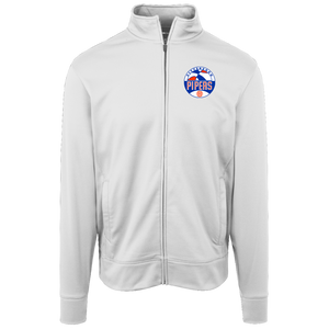 Pittsburgh Pipers Full Zip Fleece Jacket ABA Basketball Team Fan Apparel color White