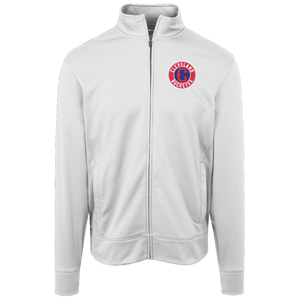Cleveland Buckeyes Full Zip Fleece Jacket Negro Leagues Baseball Fan Apparel color White