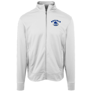 Buffalo Bisons Full Zip Fleece Jacket AAFC Football Team Fan Apparel color White