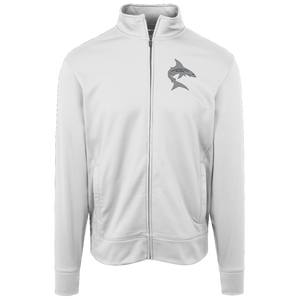 Jacksonville Sharks Full Zip Fleece Jacket WFL Football Team Fan Apparel color White