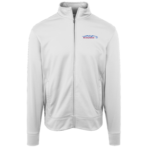 New Jersey Americans Full Zip Fleece Jacket ASL Soccer Team Fan Apparel color White