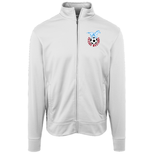 Chicago Mustangs Full Zip Fleece Jacket NASL Soccer Team Fan Apparel color White