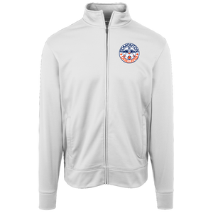 Edmonton Drillers Full Zip Fleece Jacket NASL Soccer Team Fan Apparel color White