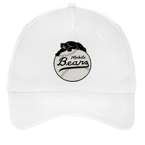 Mobile Black Bears Twill Cap Negro Leagues Baseball Team color White
