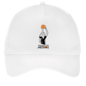 Washington Metros Twill Cap WBL Womens Basketball Team color White