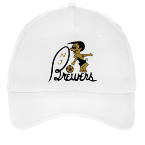 New Jersey Brewers Twill Cap ASL Soccer Team Fan Apparel color White
