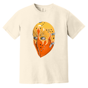 Bernie Parent Philadelphia Blazers WHA Goalie Mask T-shirt color Ivory