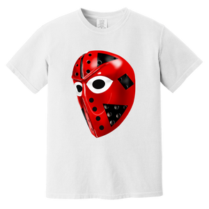 New York Islanders NHL  Billy Smith Goalie Mask T-shirt Heavyweight color White