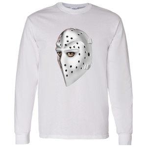 Philadelphia Flyers NHL Pelle Lindbergh Goalie Mask Long Sleeve Shirt color White