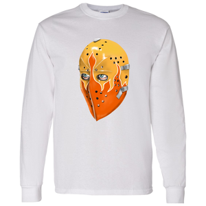Philadelphia Blazers Goalie Mask Long Sleeve Shirt WHA Hockey in White