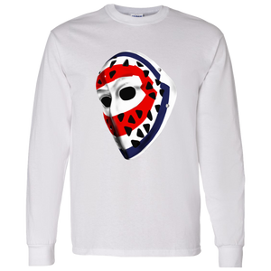 Montreal Canadiens NHL Ken Dryden Goalie Mask Long Sleeve Shirt color White