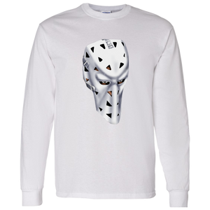 St. Louis Blues NHL Mike Liut Goalie Mask Long Sleeve Shirt color White