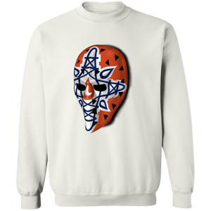 Edmonton Oilers NHL Gary Edwards Goalie Mask Sweatshirt Crewneck Pullover color White