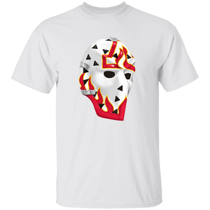 Atlanta Flames NHL Phil Myre Goalie Mask T-shirt color White