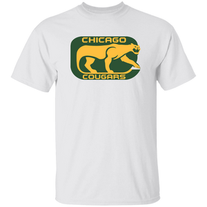 Chicago Cougars T-shirt WHA Hockey in White