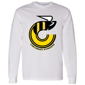 Cincinnati Stingers WHA Hockey Long Sleeve Shirt in White