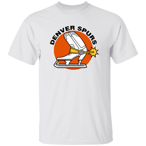 Denver Spurs WHA Hockey Short Sleeve Tee Shirt in White