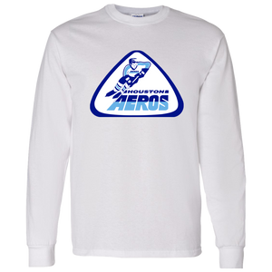 Houston Aeros WHA Hockey Long Sleeve Shirt in White