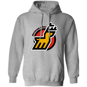 Michigan Stags WHA Hockey Hoodie Pullover in Sport Grey