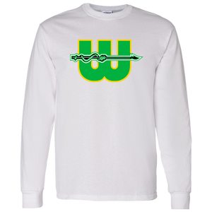 New England Whalers WHA Hockey Long Sleeve Shirt in White