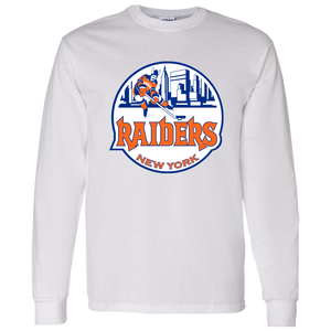 New York Raiders WHA Hockey Long Sleeve Shirt in White