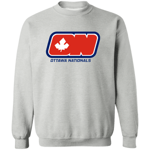 Ottawa Nationals WHA Hockey Sweatshirt Crewneck Pullover in sport grey