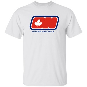 Ottawa Nationals WHA Hockey Short Sleeve Tee Shirt in White