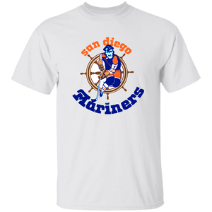 San Diego Mariners WHA Hockey Short Sleeve Tee Shirt in White