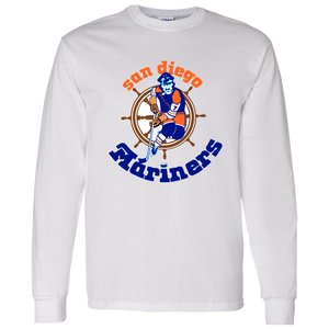San Diego Mariners WHA Hockey Long Sleeve Shirt in White