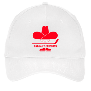Calgary Cowboys WHA Hockey Twill Cap 5-Panel in White