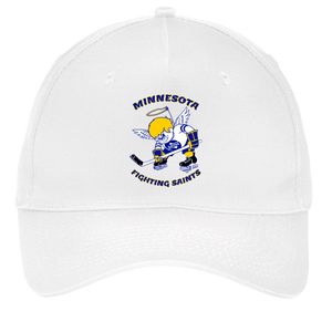 Minnesota Fighting Saints WHA Hockey Twill Cap 5-Panel in White