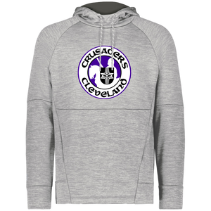 Cleveland Crusaders WHA Hockey Fleece Performance Hoodie in Athletic Grey