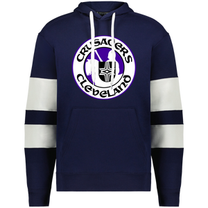 Cleveland Crusaders WHA Hockey Athletic Fleece Hoodie in Navy/White