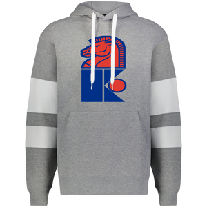 Jersey Knights WHA Hockey Athletic Fleece Hoodie in Charcoal Heather/White
