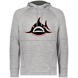 Los Angeles Sharks WHA Hockey Fleece Performance Hoodie in Athletic Grey