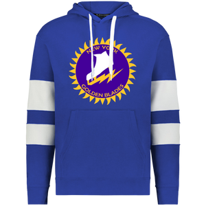 New York Golden Blades WHA Hockey Athletic Fleece Hoodie in Royal Blue/White