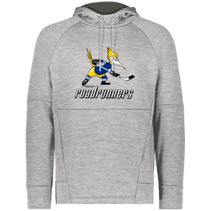 Phoenix Roadrunners WHA Hockey Fleece Performance Hoodie in Athletic Grey