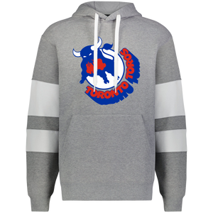 Toronto Toros WHA Hockey Athletic Fleece Hoodie in Charcoal Heather/White
