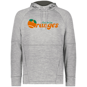Anaheim Oranges WTT Tennis Performance Fleece Hoodie in Athletic Grey