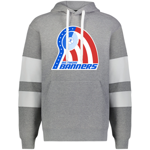 Baltimore Banners WTT Tennis Athletic Fleece Hoodie in Charcoal Heather/White