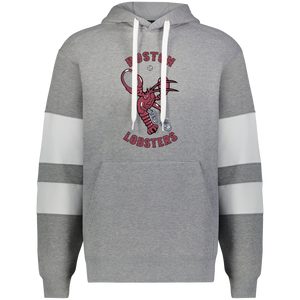 Boston Lobsters WTT Tennis Athletic Fleece Hoodie in Charcoal Heather/White