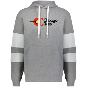 Chicago Aces WTT Tennis Athletic Fleece Hoodie in Charcoal Heather/White