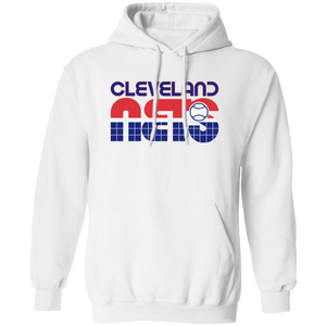Retro Cleveland Nets pullover hoodie featuring vintage WTT tennis team logo in white