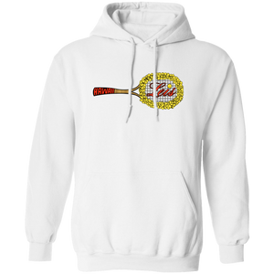 Retro Hawaii Leis pullover hoodie featuring vintage WTT tennis team logo in white