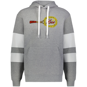 Hawaii Leis WTT Tennis Athletic Fleece Hoodie in Charcoal Heather/White