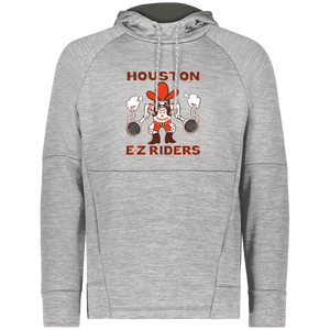 Houston E-Z Riders WTT Tennis Performance Fleece Hoodie in Athletic Grey