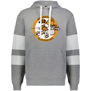 Minnesota Buckskins WTT Tennis Athletic Fleece Hoodie in Charcoal Heather/White