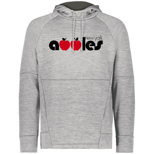 New York Apples WTT Tennis Performance Fleece Hoodie in Athletic Grey